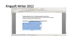 Kingsoft Writer 2012
 
