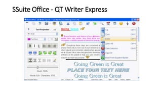 SSuite Office - QT Writer Express
 