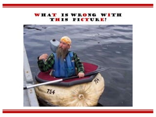 What is wrong with
this picture?
 