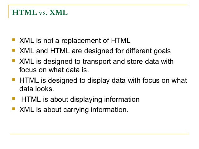 What is xml