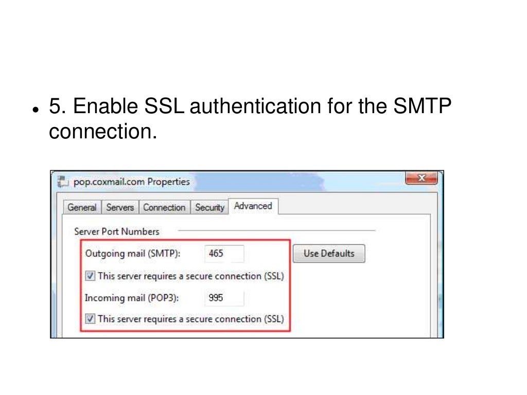 What is yahoo smtp server setting