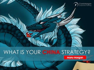 WHAT IS YOUR CHINA STRATEGY?
 