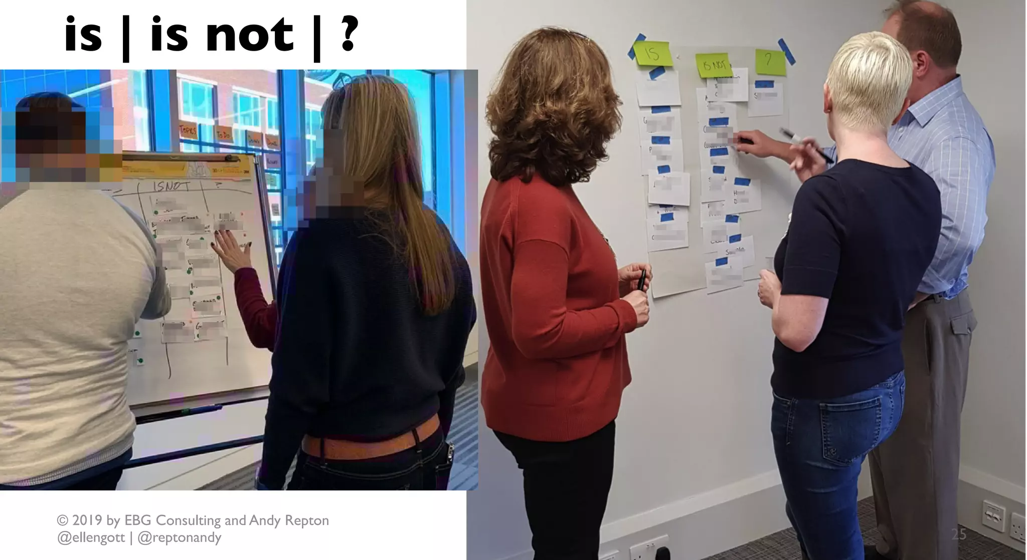 © 2019 by EBG Consulting and Andy Repton
@ellengott | @reptonandy
is | is not | ?
25
 