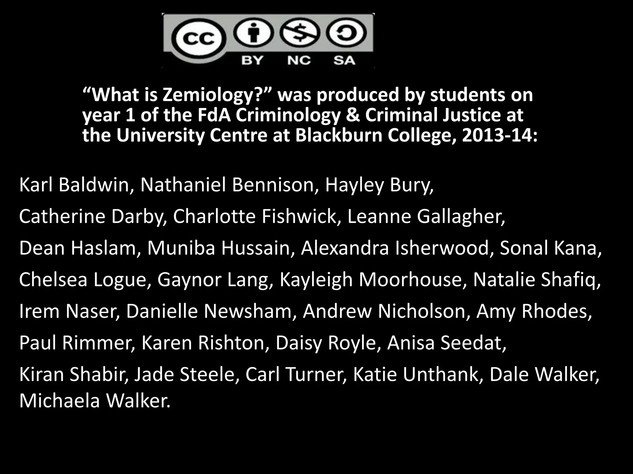 What is zemiology? | PPTX