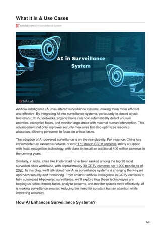 Artificial Intelligence Security Camera Features photo