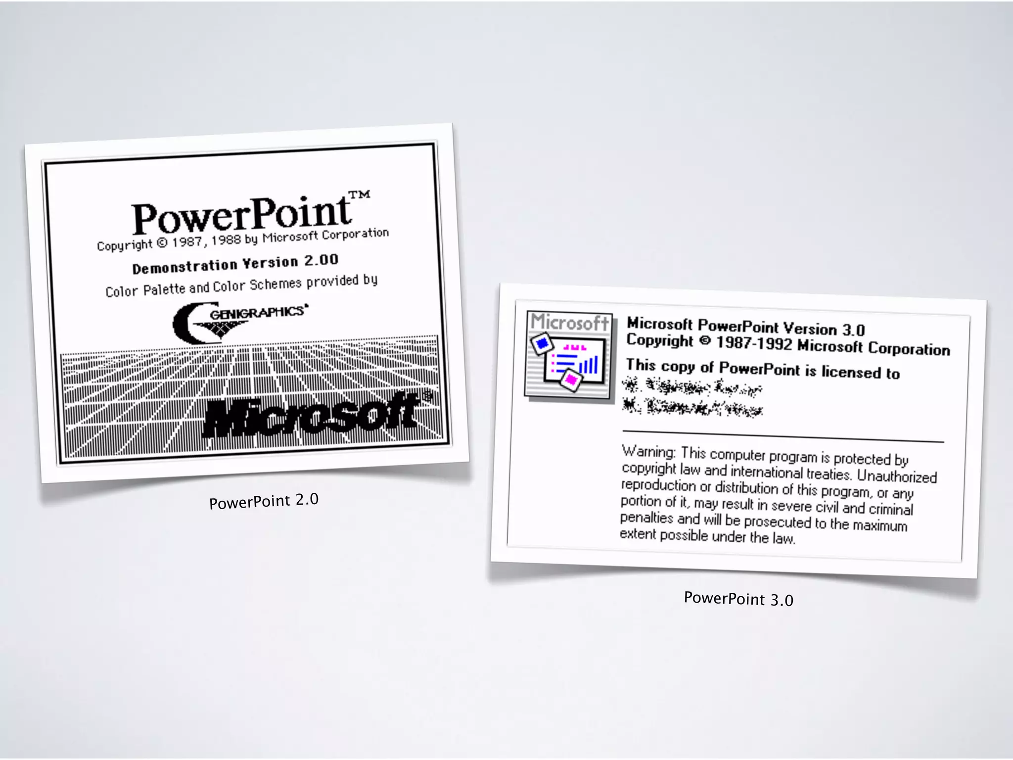 PowerPoint 2.0
PowerPoint 3.0