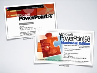 7
PowerPoint 9




                 PowerPoint 98
 