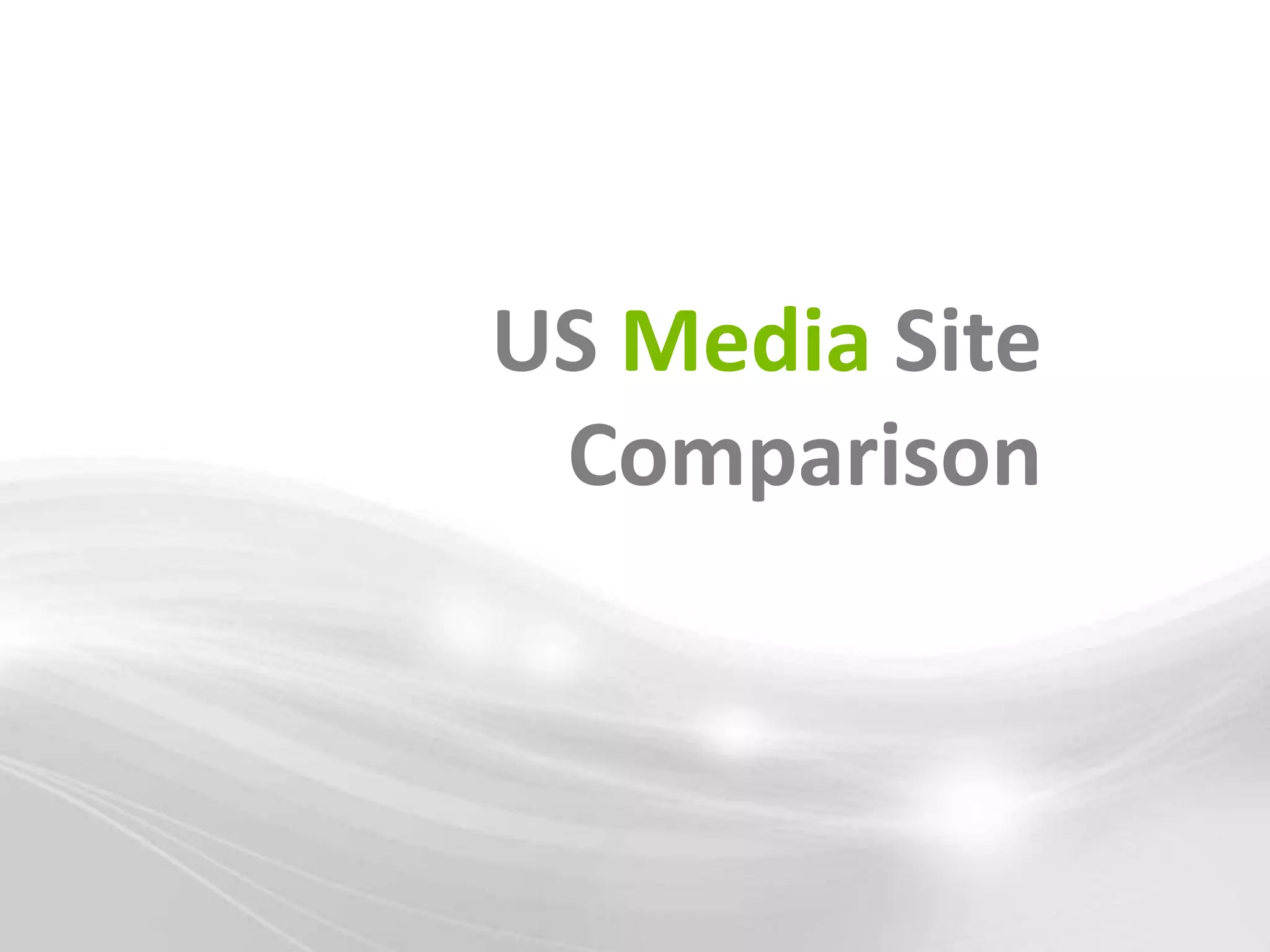 US Media Site
 Comparison
 