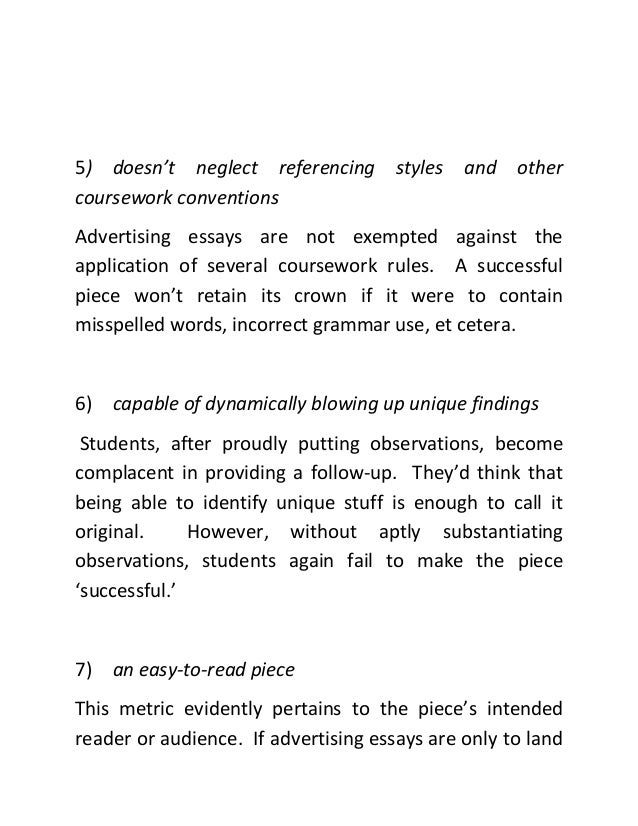 An essay is successful if