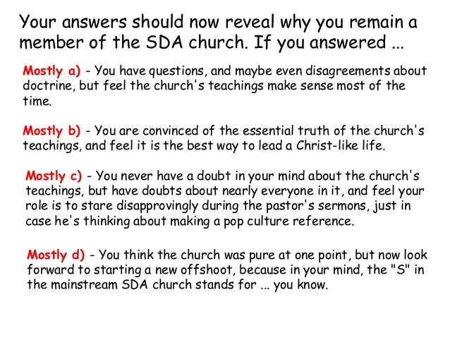 What kind of Seventh-day Adventist are You?
