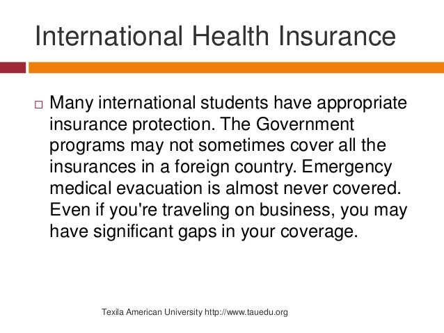 International Health Insurance While Traveling International Health Insurance While Traveling