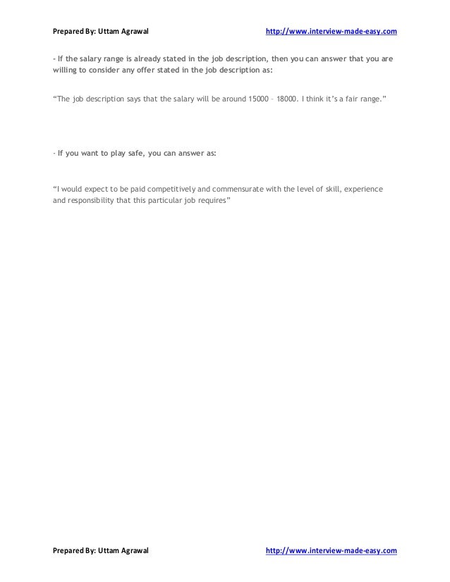 job fair interview questions and answers