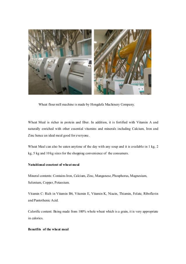 What kinds of flour does the wheat flour mill machine produce