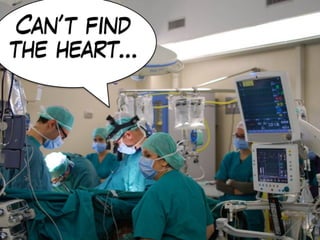 Can’t find
the heart…
 
