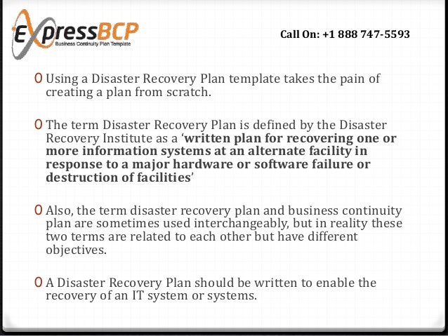 What Makes A Good Disaster Recovery Plan Template Information Systems Disaster Recovery Plan Template