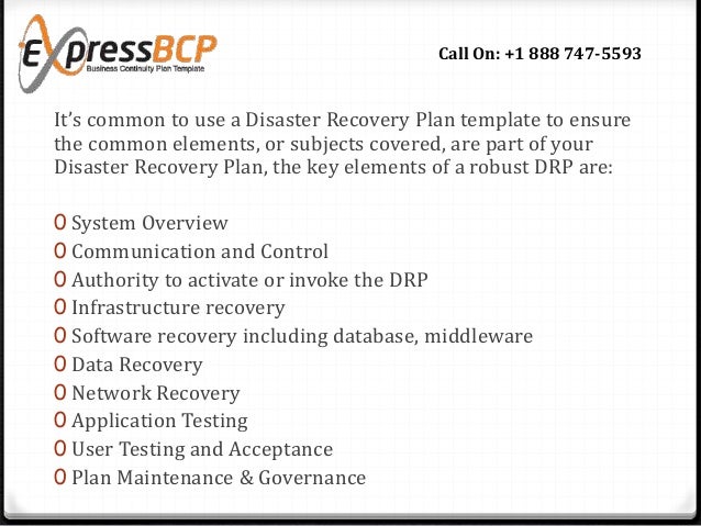 What Makes A Good Disaster Recovery Plan Template Information Systems Disaster Recovery Plan Template