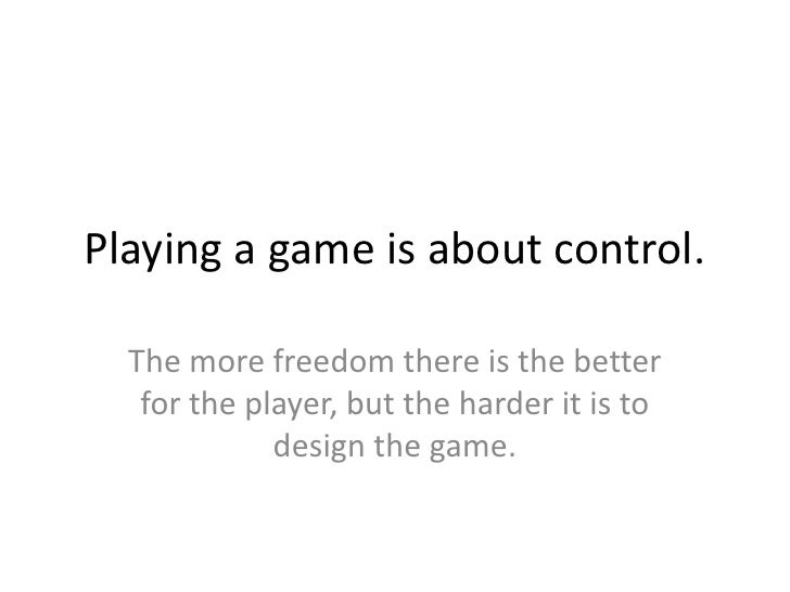 What Makes A Good Game
