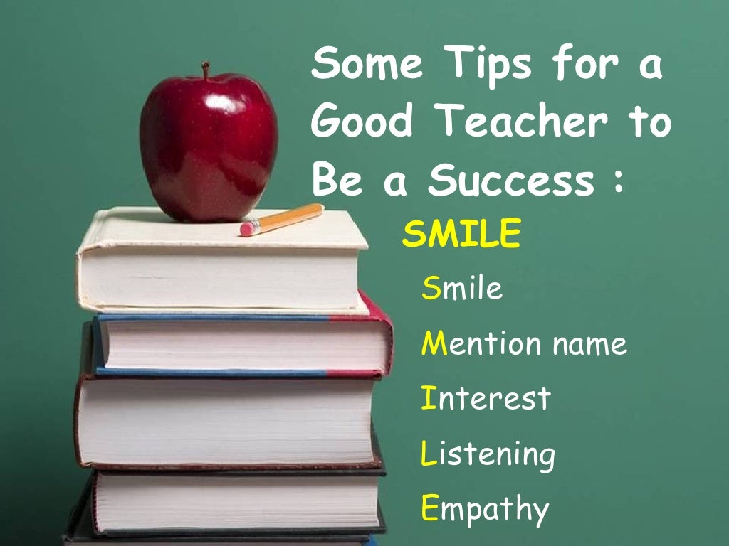what makes a good teacher speech