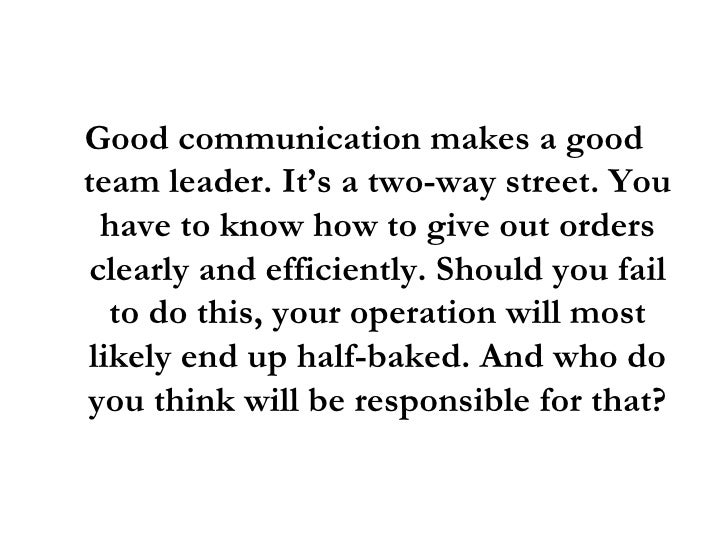 what makes a good team
