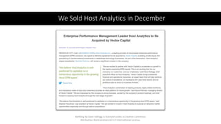 We Sold Host Analytics in December
Kellblog by Dave Kellogg is licensed under a Creative Commons
Attribution-NonCommercial...