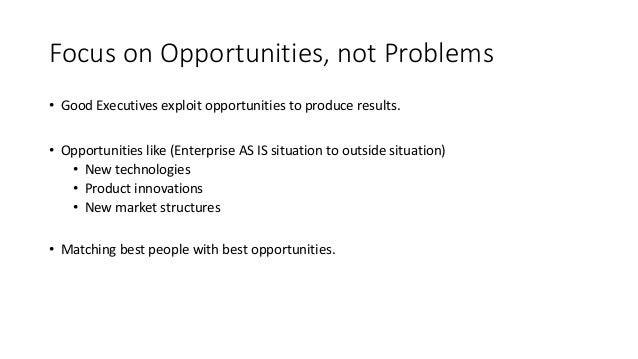 What makes an effective executive