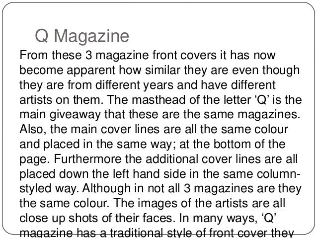 What makes an effective front cover?