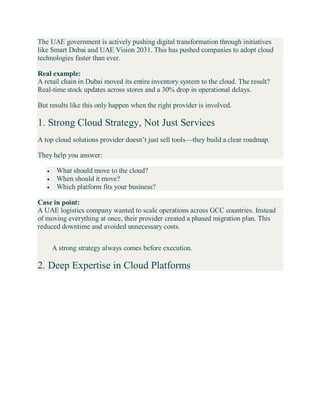 What Makes a Top Cloud Solutions Provider UAE.pdf