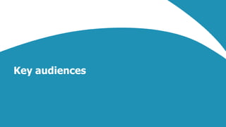 9
Key audiences
 