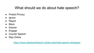 What Makes Hate Speech : an interactive workshop
