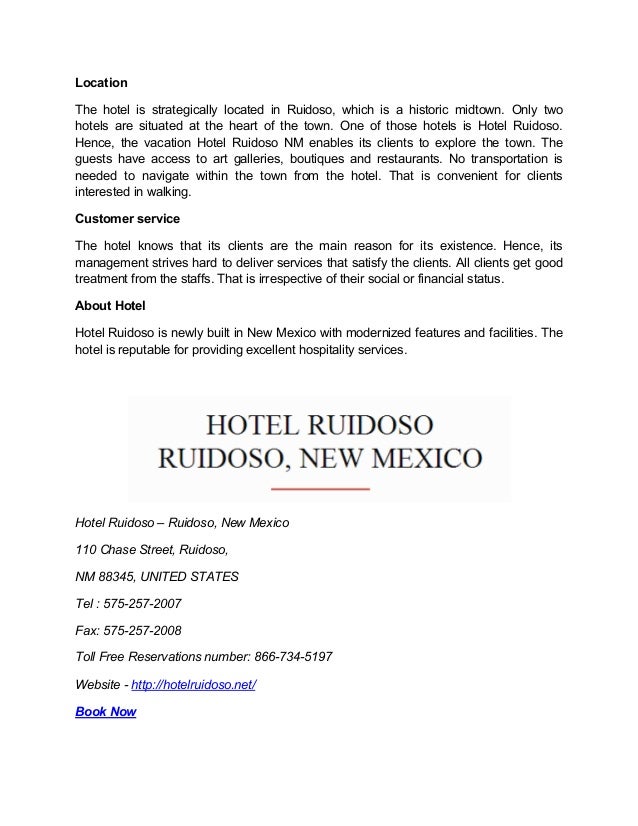 What Makes Hotel Ruidoso the Best in New Mexico