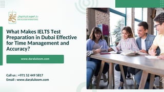 What Makes IELTS Test Preparation in Dubai Effective for Time ...