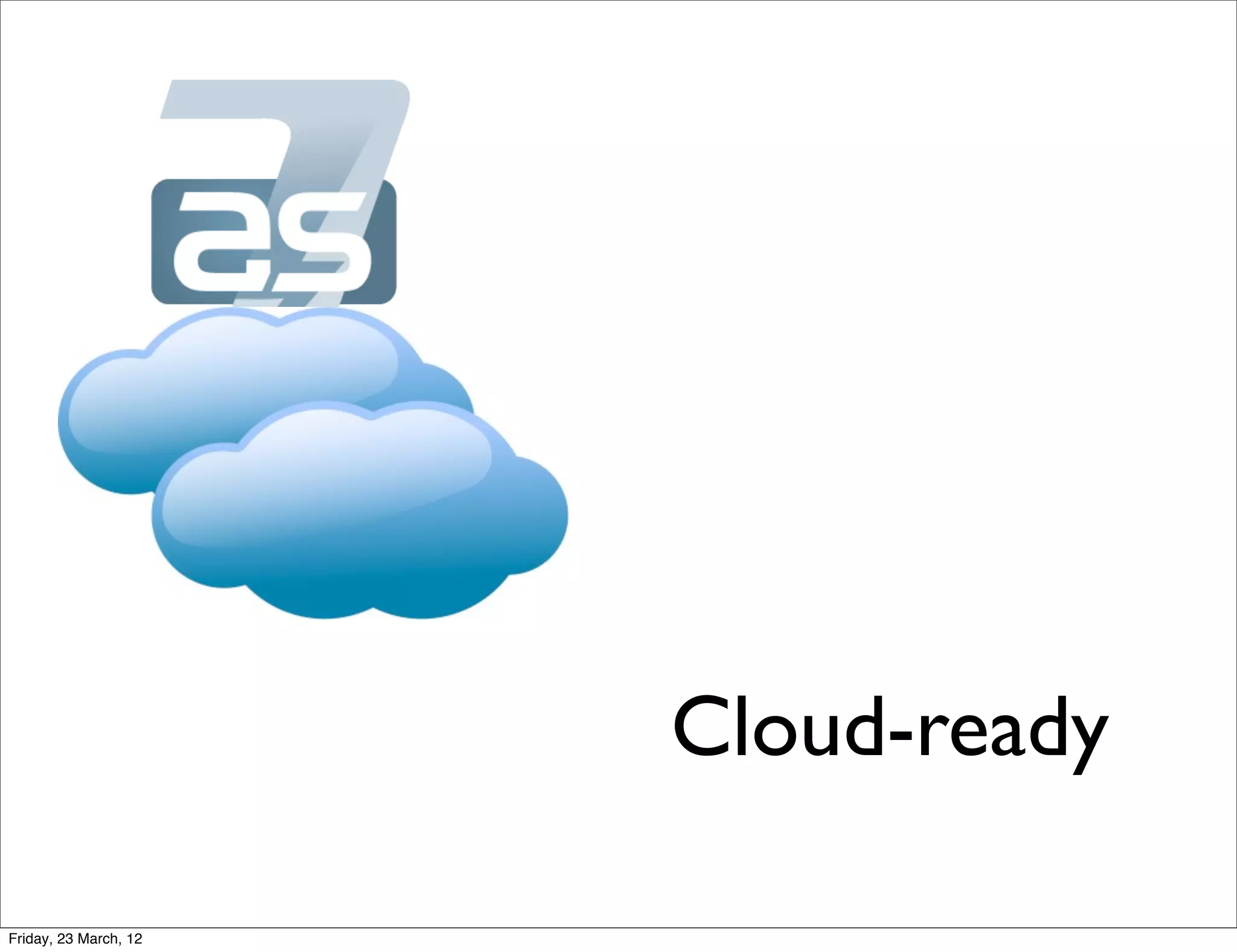 Cloud-ready

Friday, 23 March, 12
 