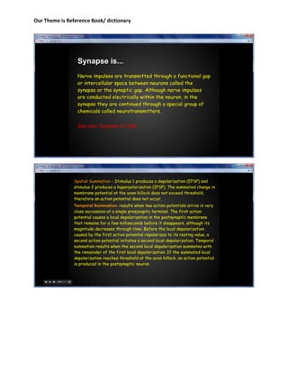 Our Theme is Reference Book/ dictionary
 