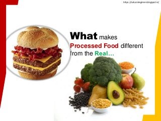 Whatmakes
Processed Food different
from the Real…
https://naturalregimen.blogspot.in/
 