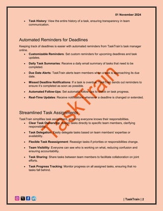 What Makes TaskTrain’s Task Management Tools Essential for Online ...