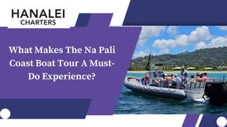 What Makes The Na Pali
Coast Boat Tour A Must-
Do Experience?
 