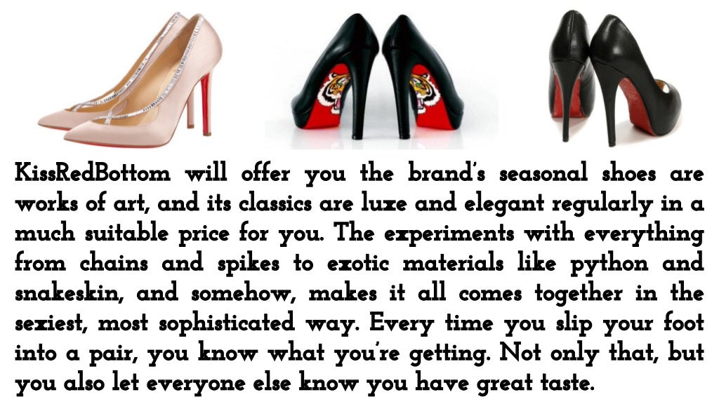 What Makes The Red Bottom Shoes Sale Exciting?