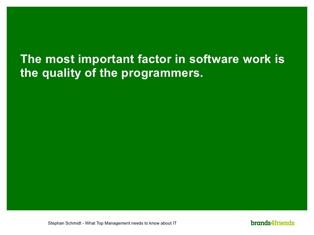 The Most Important Factor In