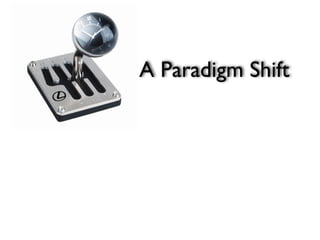 A Paradigm Shift
 