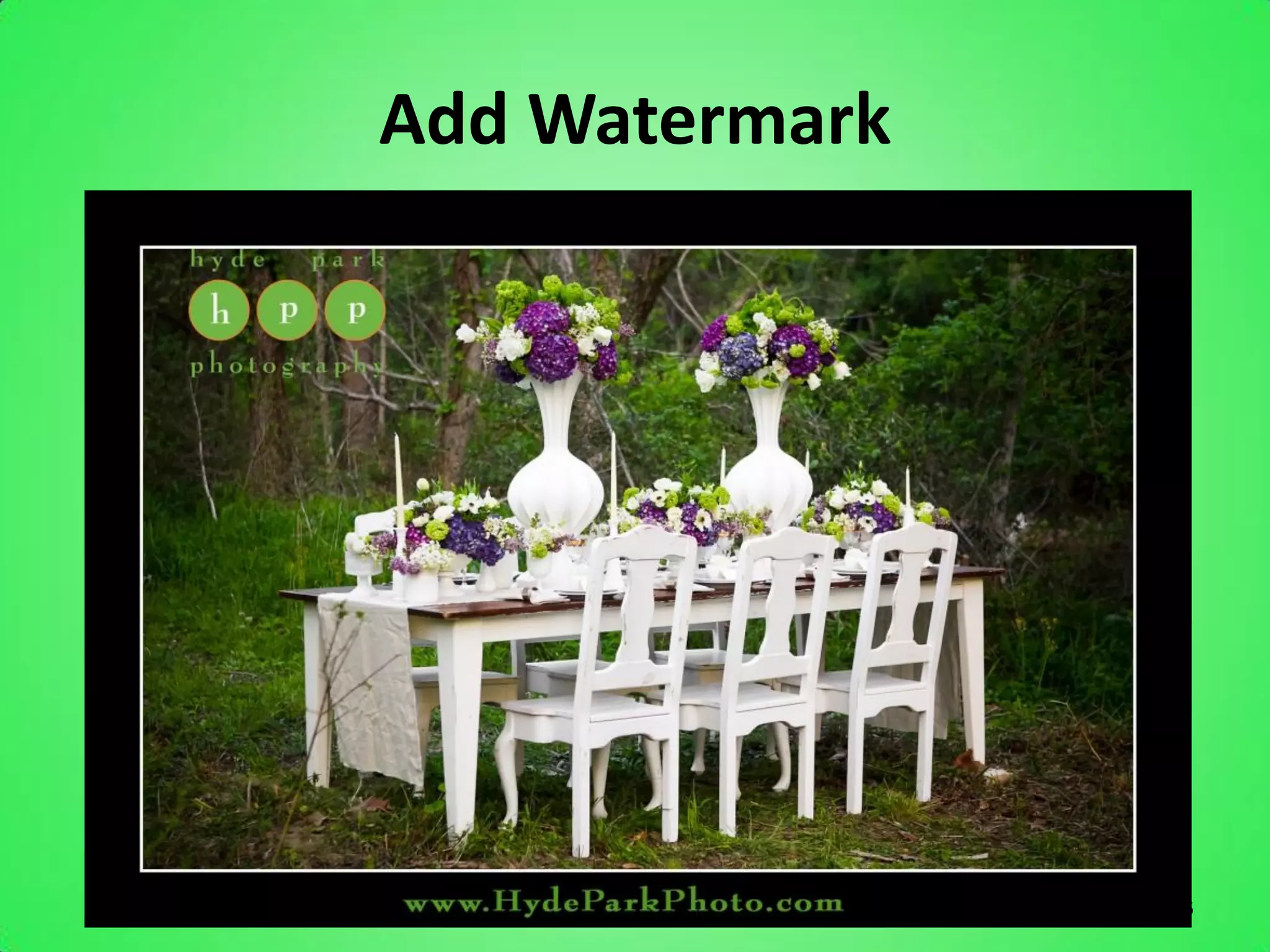 Add Watermark




                86
 