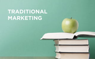 TRADITIONAL
MARKETING
 