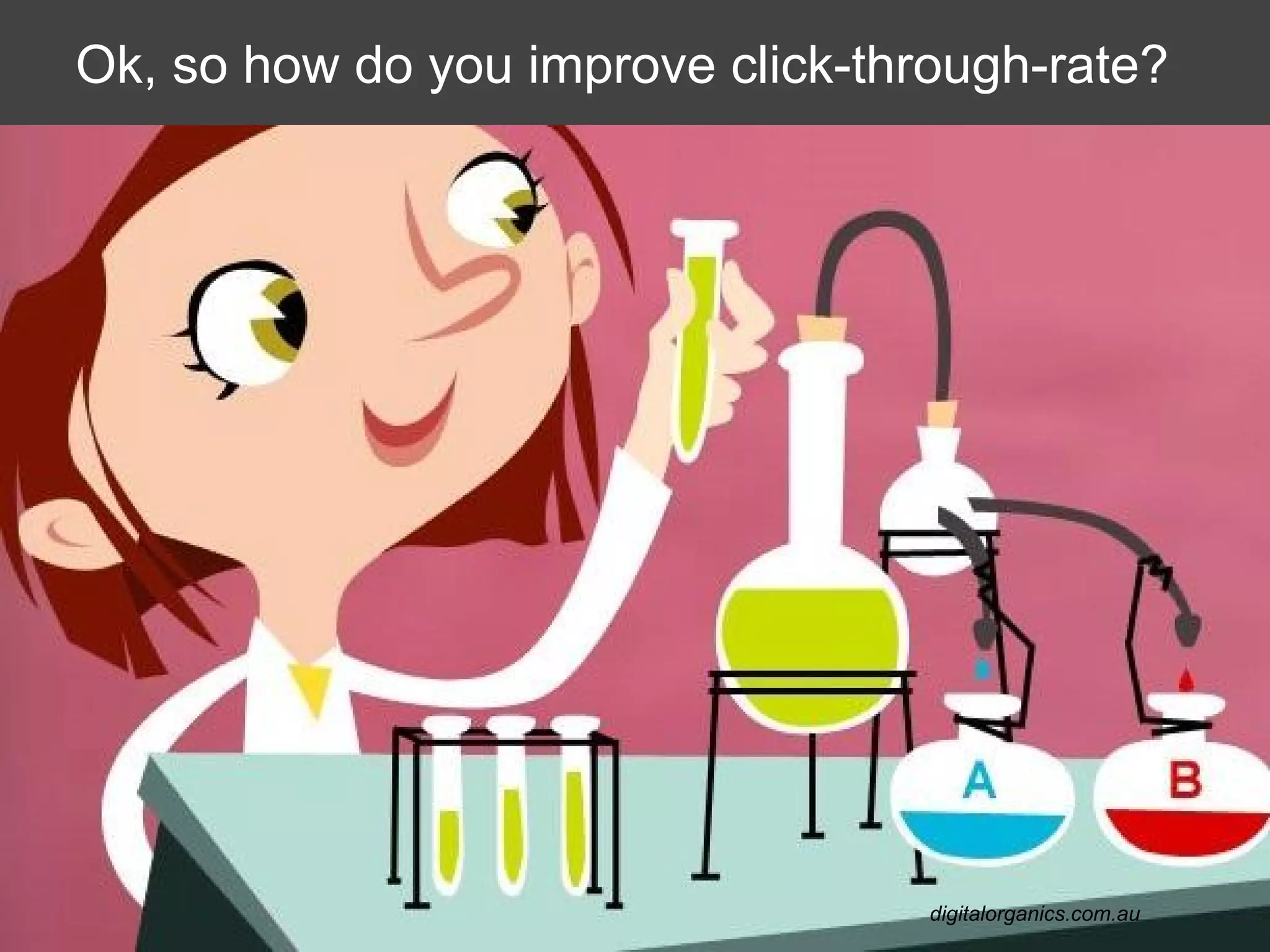 Ok, so how do you improve click-through-rate?

digitalorganics.com.au

 