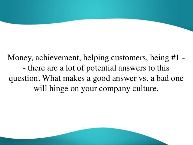 what motivates you interview question answers what motivates you interview