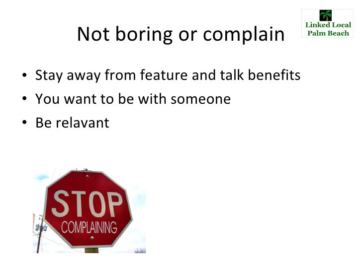 What networking is not