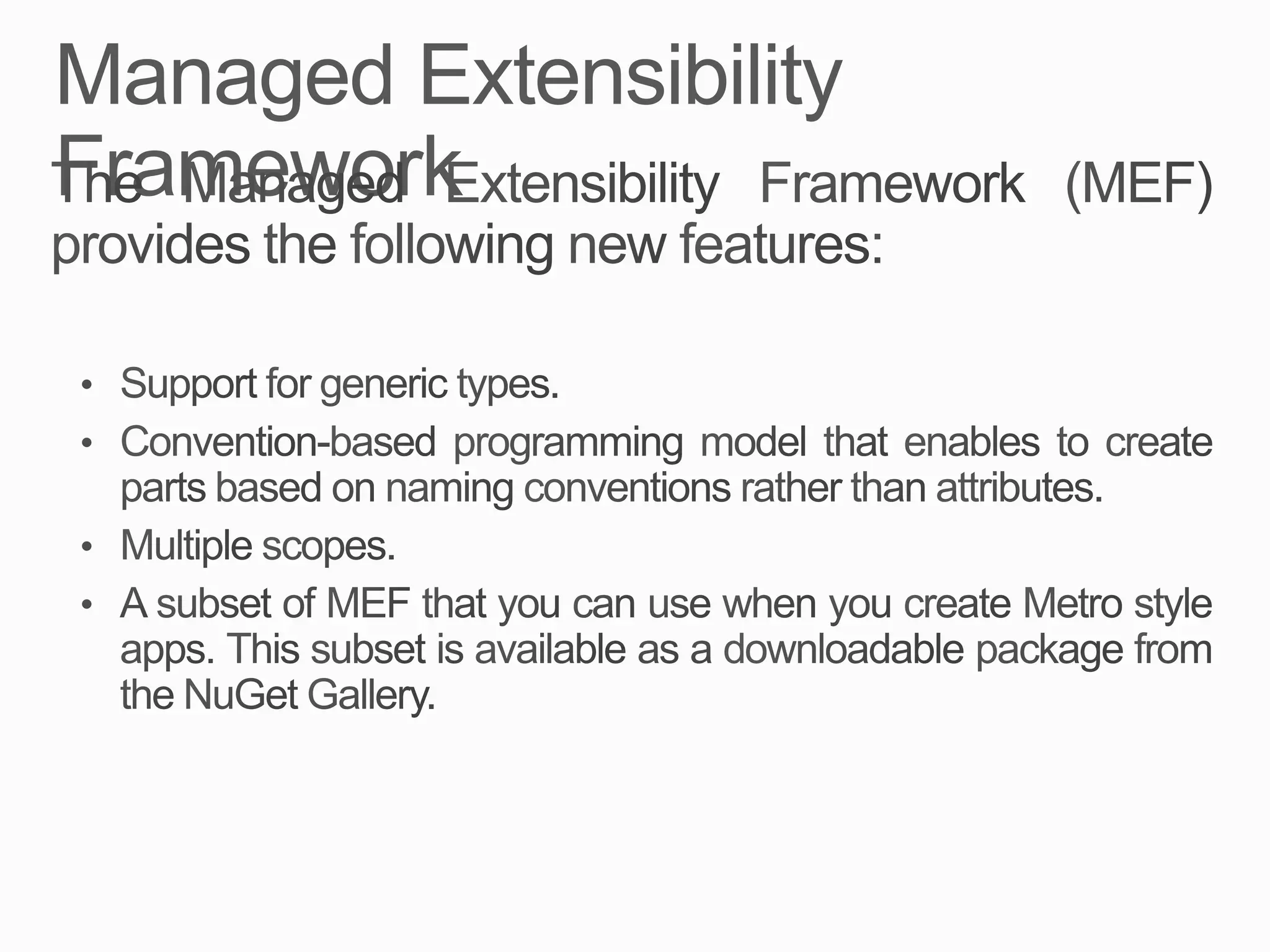 New features in .NET 4.5, C# and VS2012