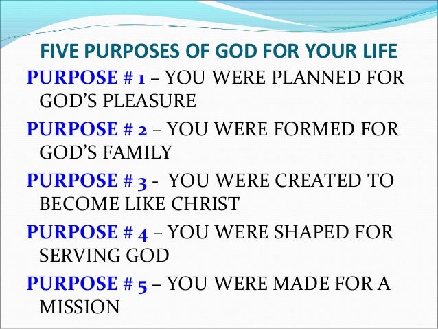 What on earth am here for purpose driven life [autosaved]