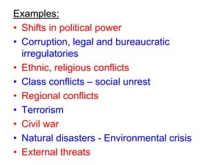 Political Risk Examples what political risk.ppt