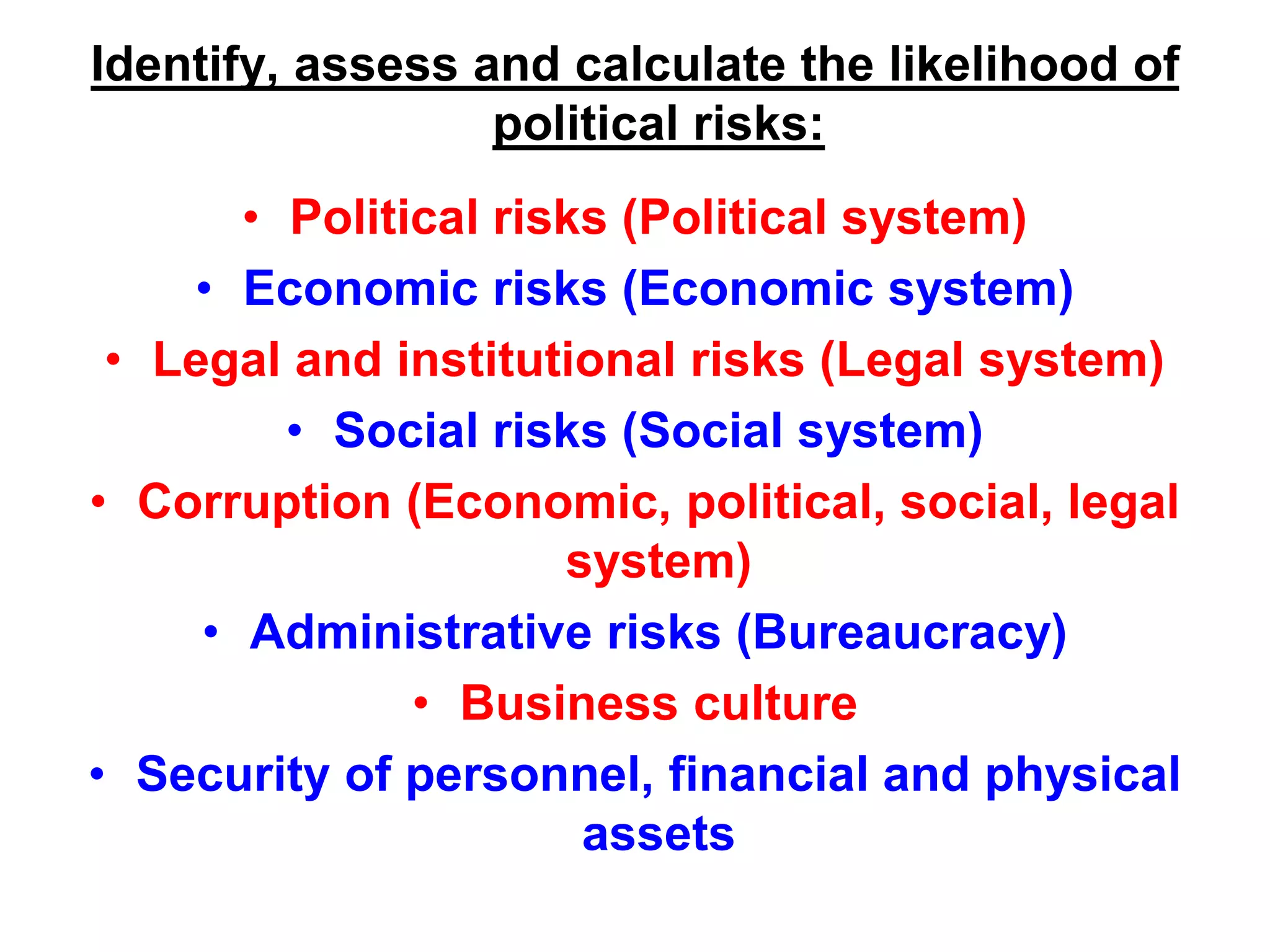 Political Risk Rating what political risk.ppt
