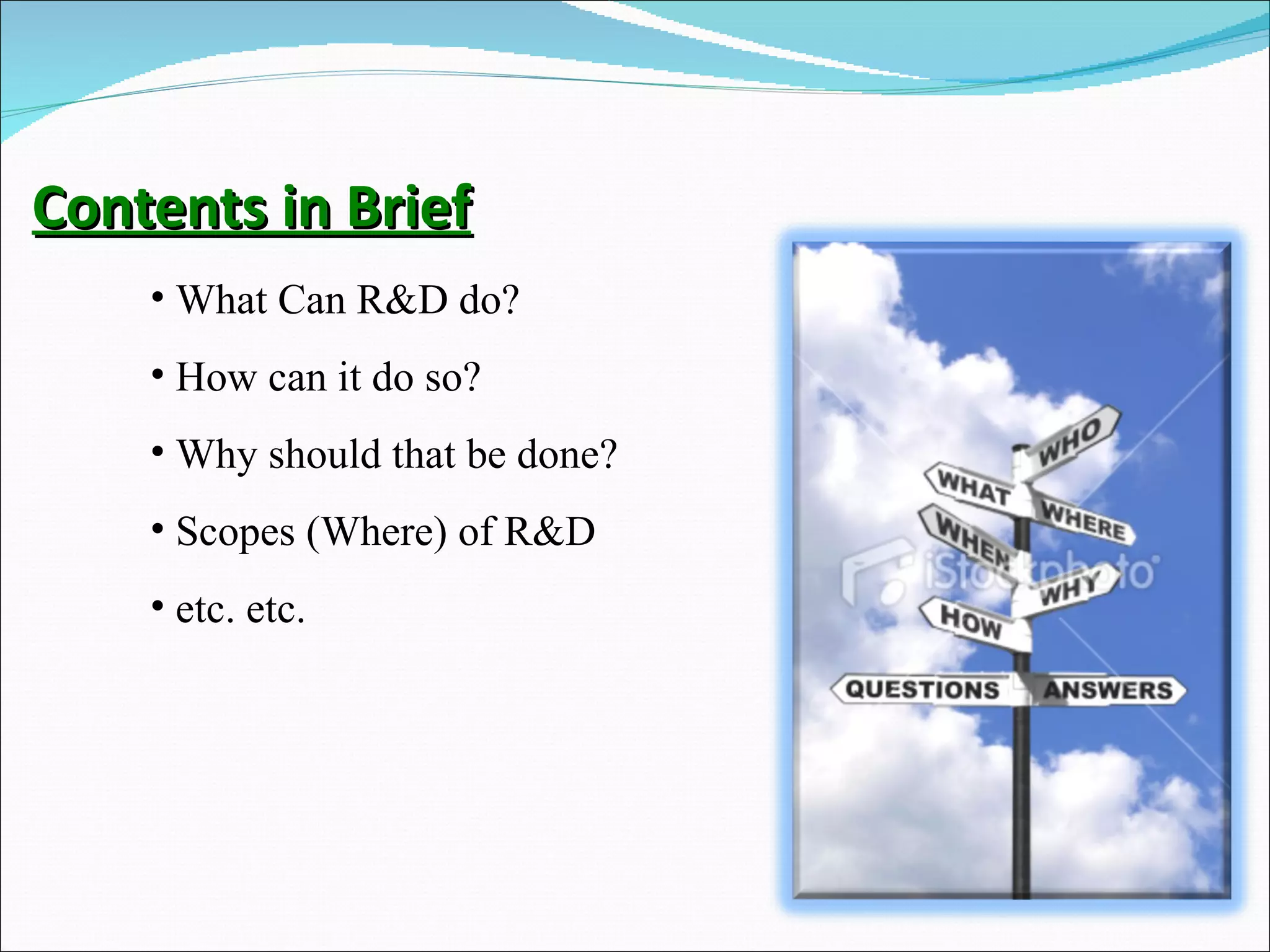 What R&D can do in banking | PPT