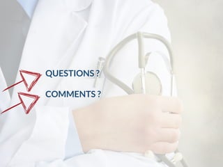 QUESTIONS ?
COMMENTS ?
 